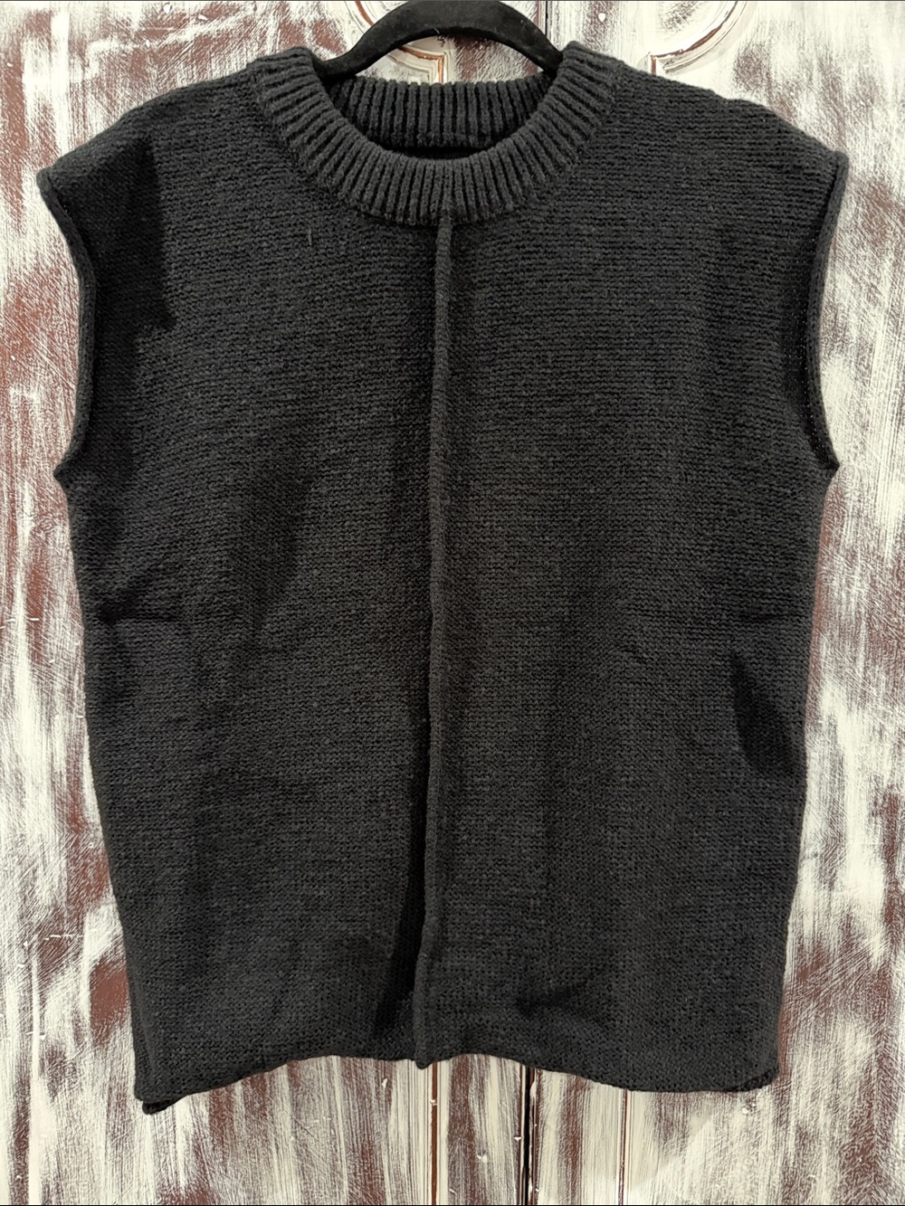 NWT Classic Black Sleeveless Knit Sweater Vest
